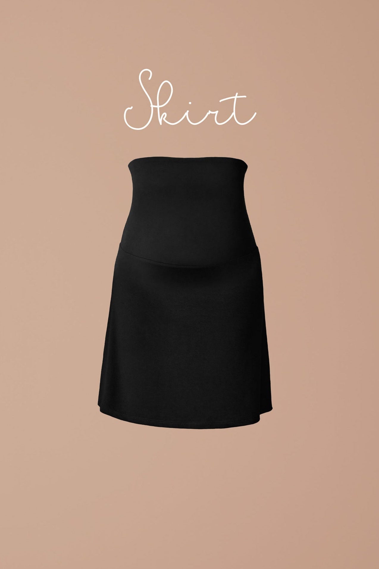 The Petit Kit’s 4 luxurious pieces, Dress, Skirt, Pants and Top in rich black. A maternity kit designed to blend with your new and existing wardrobe.
